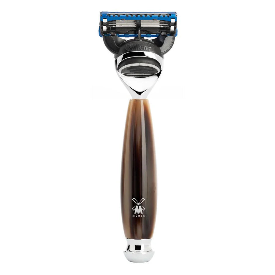 Muhle Vivo Fusion Razor High-Grade Resin, Horn Brown Handle - R332F ...